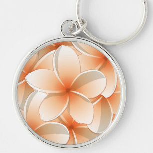 Bright Frangipani/ Plumeria flowers Key Ring