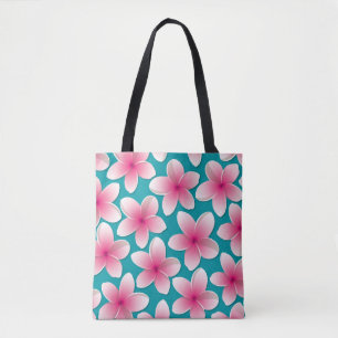 Bright Frangipani/ Plumeria flowers Tote Bag