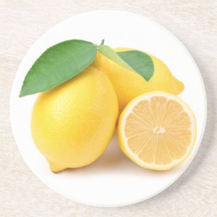 Bright & Fresh Yellow Lemons Coaster