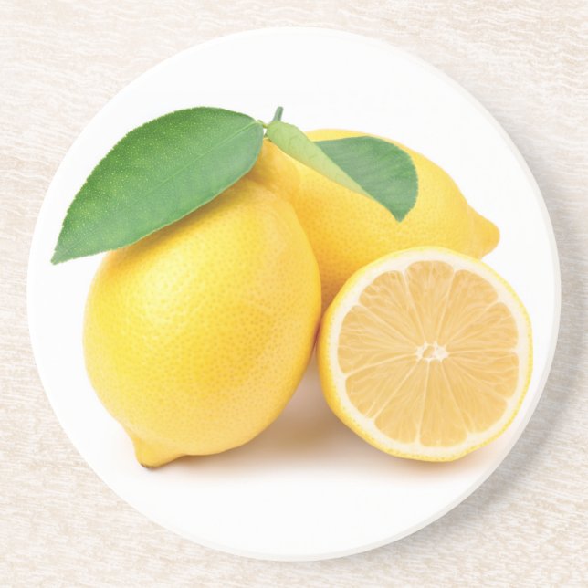 Bright & Fresh Yellow Lemons Coaster (Front)
