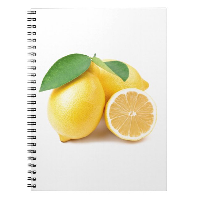 Bright & Fresh Yellow Lemons Notebook (Front)