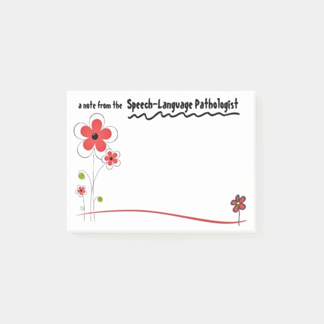 Bright Friendly Speech Pathologist Notes (Front)