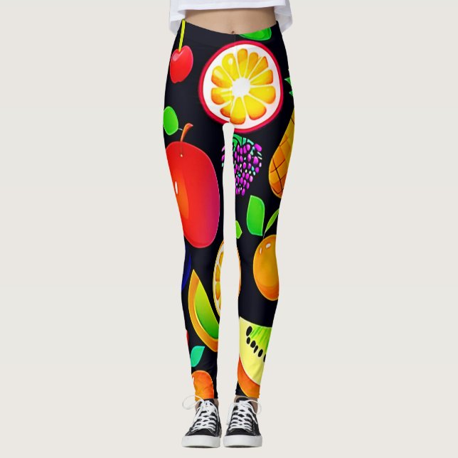Bright Fruit Collection Leggings (Front)
