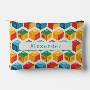Bright Fun Customizable Building Block Print Accessory Pouch