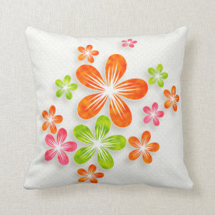 Bright Fun Flowers (2) Cushion