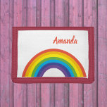 Bright Fun Rainbow  Personalised Trifold Wallet<br><div class="desc">This design may be personalised in the area provided by changing the photo and/or text. Or it can be customised by choosing the click to customise further option and delete or change the colour of the background, add text, change the text colour or style, or delete the text for an...</div>