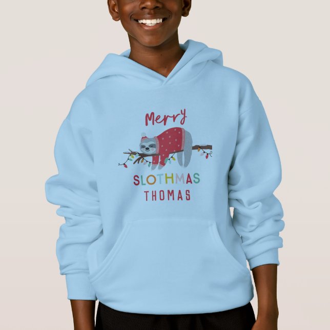 Bright fun sloth Christmas (Front)