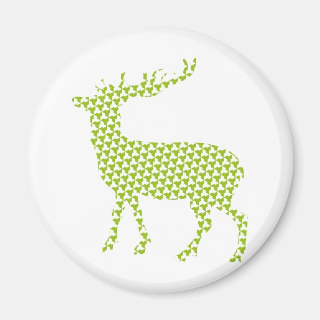 Bright funky deer magnet (Front)