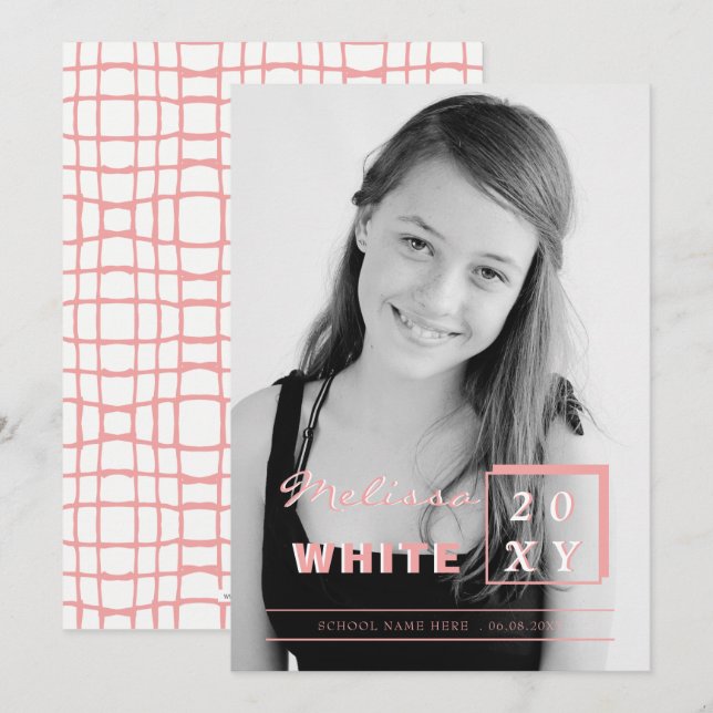bright future graduation announcement (Front/Back)