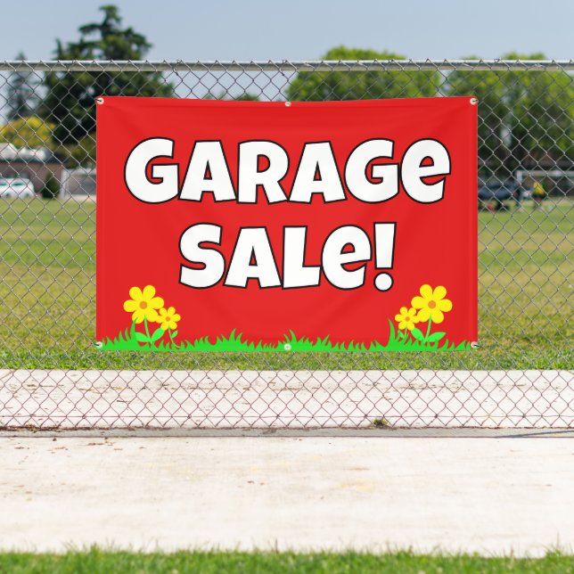 Bright Garage Sale Banner (Insitu)