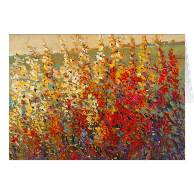 Bright Garden Mural of Spring Wildflowers (Front Horizontal)