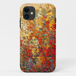 Bright Garden Mural of Spring Wildflowers iPhone 11 Case