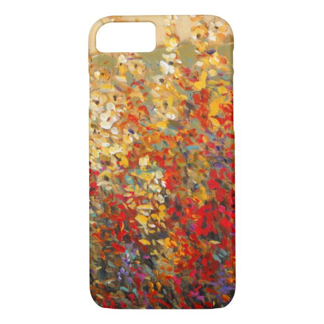 Bright Garden Mural of Spring Wildflowers Case-Mate iPhone Case (Back)