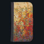 Bright Garden Mural of Spring Wildflowers Samsung S4 Wallet Case<br><div class="desc">A majestically bright garden mural featuring spring wildflowers as the centerpiece. Tim O'Toole made this amazing landscape. Fans of Claude Monet or Winslow Homer should buy this work!</div>