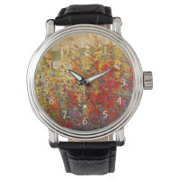 Bright Garden Mural of Spring Wildflowers