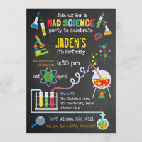 Bright Gender Neutral Mad Science Party