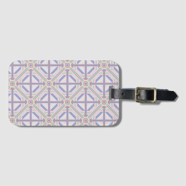 Bright Geometric Design  Luggage Tag (Front Horizontal)