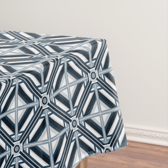 Bright Geometric Design  Tablecloth (In Situ)