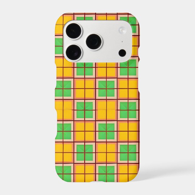 Bright Geometric Pattern with Symmetrical Shapes (Back)