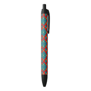 Bright Geometric Shape Pattern – Fun Stylish Decor Black Ink Pen