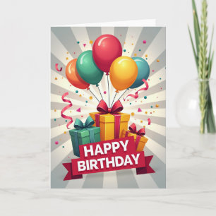 Bright Gifts Birthday Card