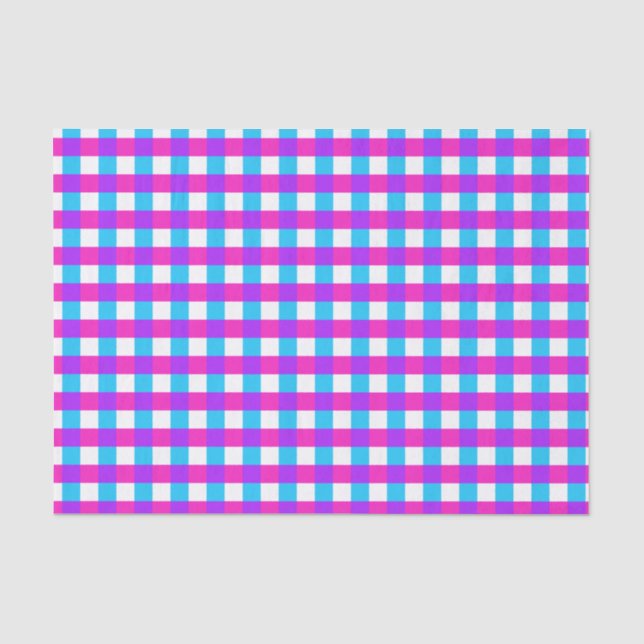 Bright Gingham Tissue Paper (Front)