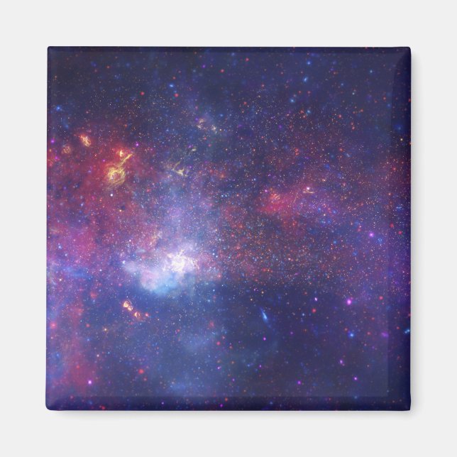 Bright Glowing Galaxy in Outer Space Magnet (Front)
