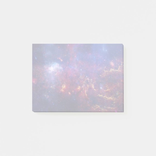 Bright Glowing Galaxy in Outer Space Post-it Notes (Front)