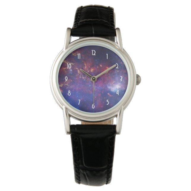 Bright Glowing Galaxy in Outer Space Watch (Front)