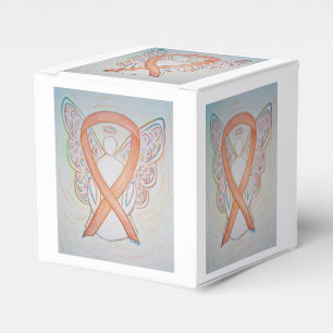 Bright Gold Awareness Ribbon Angel Party Favour Bo Box