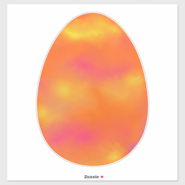 Bright Golden Orange Easter Egg (Sheet)