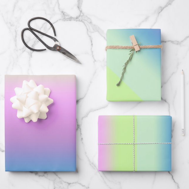 Bright gradient. wrapping paper sheet (Front)