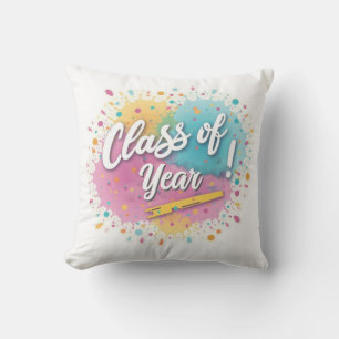 Bright Graduation Year Design – Customisable Cushion