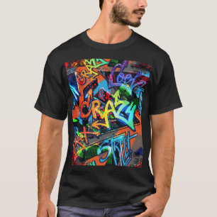 Bright graffiti, urban graphic design. T-Shirt