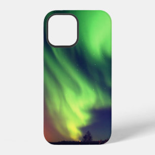 Bright Green Alaskan Northern Lights iPhone 12 Case