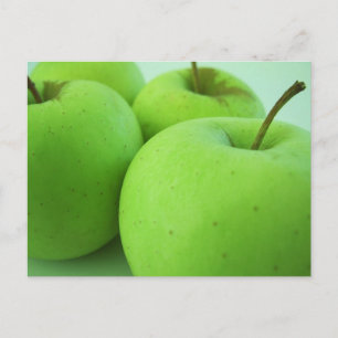 Bright Green Apples  Postcard