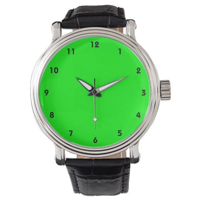 Bright Green Basic Colour Series Watch (Front)