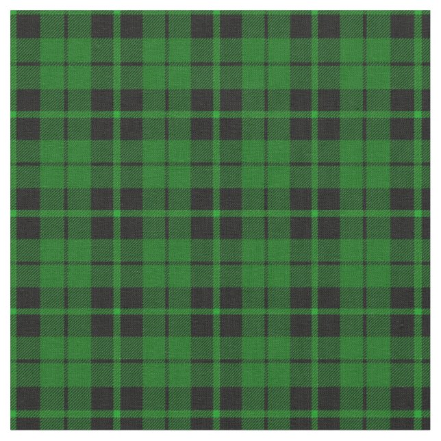 Bright green black green stripe plaid print2 fabric (Close Up)