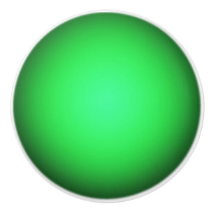 Bright Green Ceramic Knob
