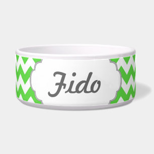 Bright Green Chevron Monogram