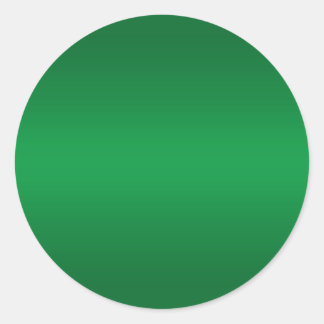 Bright Green Gradient Blank Classic Round Sticker