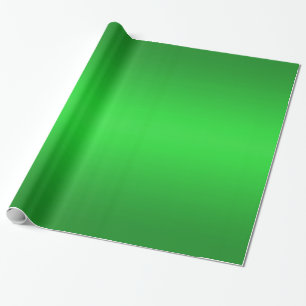 Bright Green Gradient - Emerald Greens Template Wrapping Paper