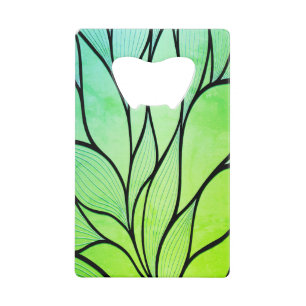 Bright Green Hues Creative Leave Pattern