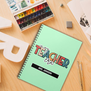 Bright Green in my teacher era quote  Notebook