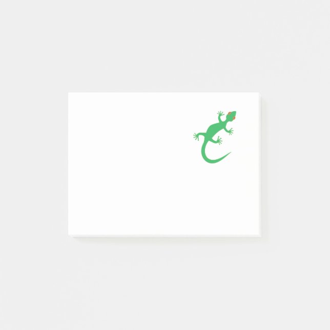 Bright Green Lizard Post-it Notes (Front)