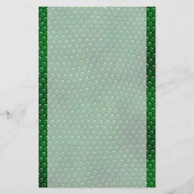 Bright Green Lizard Skin Scales Stationery (Front)