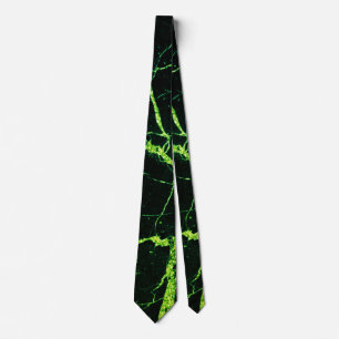 Bright Green Marble Tie