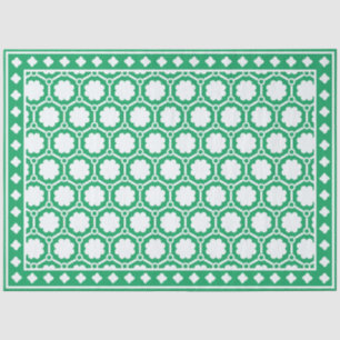 Bright Green Modern Bone Inlay Decoupage Paper