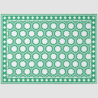 Bright Green Modern Bone Inlay Decoupage Paper