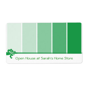 Bright Green Paint Samples